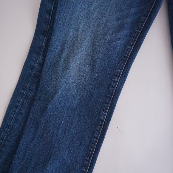 Abercrombie & Fitch Dark Wash Classic Straight Bootcut Blue Denim Jeans 32X32 - Picture 7 of 15